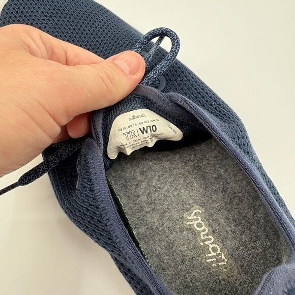 Allbirds | marine blue tree runners | women’s size 10 - Picture 8 of 9